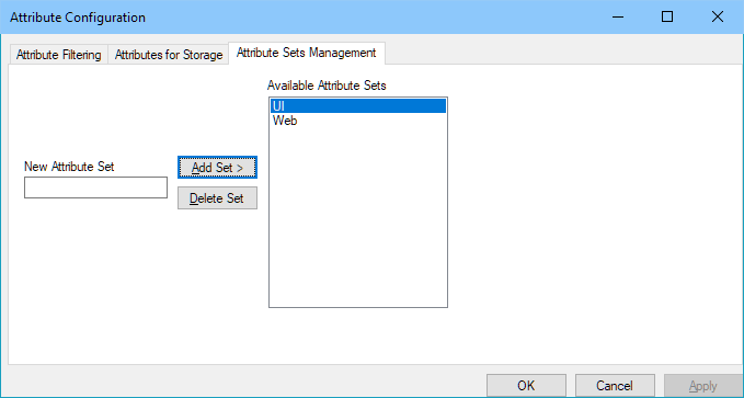 Attribute Configuration Translation Memory Attributes